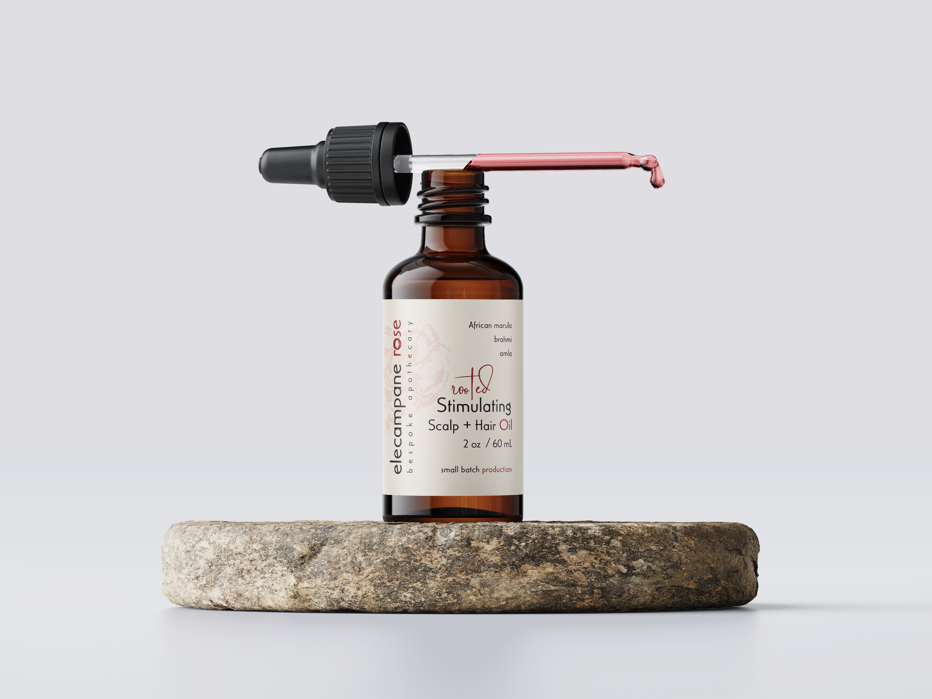 Cuir chevelu stimulant enraciné + huile capillaire