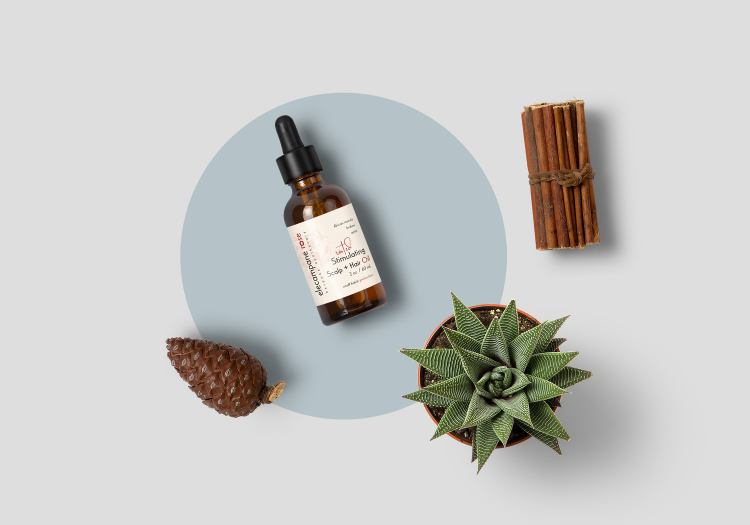 Cuir chevelu stimulant enraciné + huile capillaire